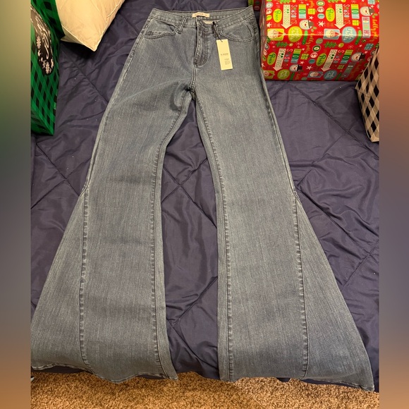 O2 denim high waisted kick flare jeans - Picture 4 of 7